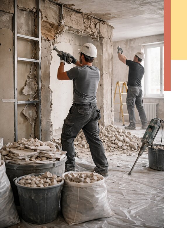 Демонтажные работы в Сердобске от 2730 руб. — услуги и цена под ключ | ОТДЕЛОЧНИК-Срд