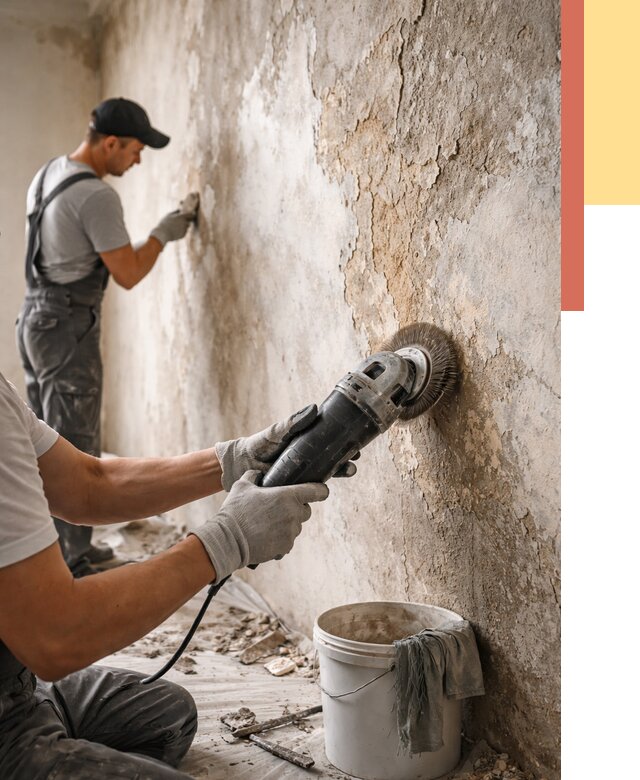 Снятие и удаление краски со стен в Сердобске от 2123 руб. — ОТДЕЛОЧНИК-Срд