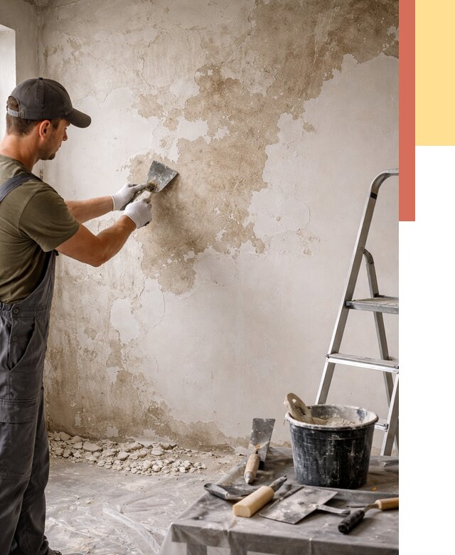 Снятие старой шпаклевки в Сердобске от 1871 руб. — быстро и недорого | ОТДЕЛОЧНИК-Срд