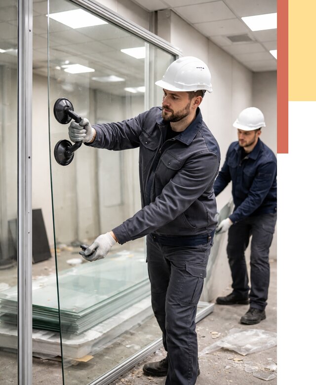 Демонтаж стеклянных перегородок в Сердобске от 3236 руб. — быстро и недорого | ОТДЕЛОЧНИК-Срд