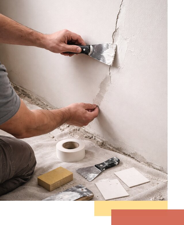 Заделка трещин и сколов в стенах и потолках в Сердобске