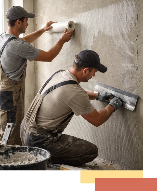 Армирование стен стеклосеткой в Сердобске для прочной отделки