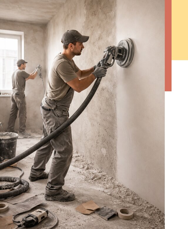 Шлифовка стен в Сердобске от 1213 руб/м2 — быстро и недорого | ОТДЕЛОЧНИК-Срд