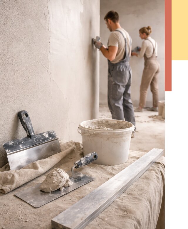 Штукатурка стен гипсовая в Сердобске от 4550 руб/м2 — быстро и недорого | ОТДЕЛОЧНИК-Срд