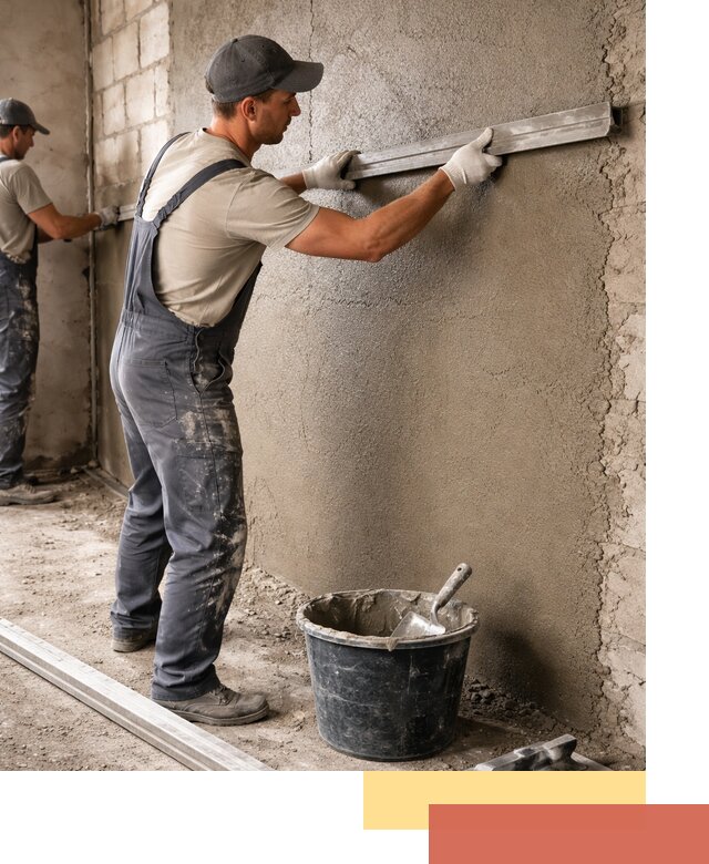 Штукатурка стен цементно-песчаная в Сердобске профессионально