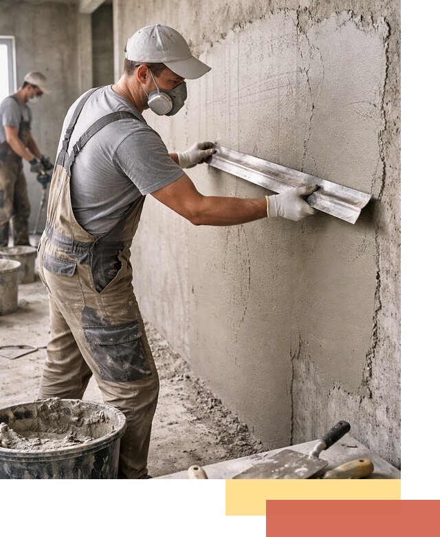 Штукатурка бетонных стен в Сердобске качественно и долговечно