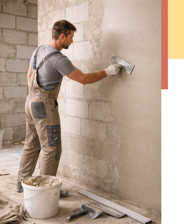 Штукатурка стен из газобетона в Сердобске от 2123 руб./м2 — быстро и недорого | ОТДЕЛОЧНИК-Срд