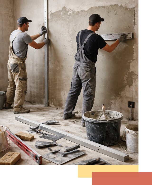 Профессиональная штукатурка стен под плитку в Сердобске