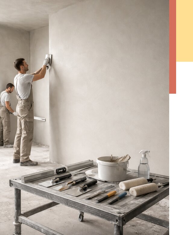 Штукатурка стен под покраску в Сердобске от 4550 руб./м² — качественно и недорого | ОТДЕЛОЧНИК-Срд