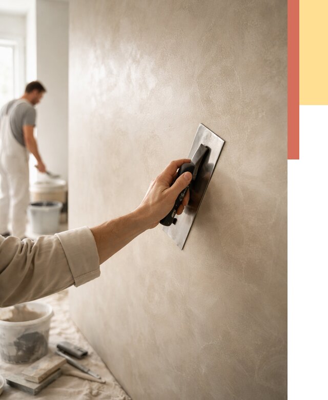 Венецианская штукатурка в Сердобске от 3539 руб/м² — нанесение стен под ключ | ОТДЕЛОЧНИК-Срд