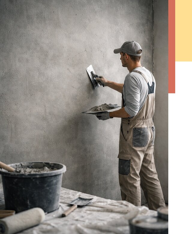 Декоративная штукатурка под бетон в Сердобске от 2528 руб./м² — нанесение под ключ | ОТДЕЛОЧНИК-Срд