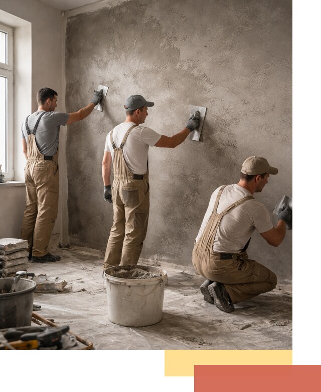 Декоративная штукатурка под бетон в Сердобске для стен и потолков