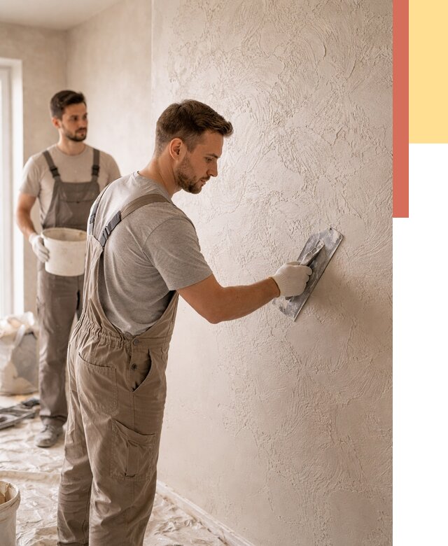 Фактурная штукатурка стен в Сердобске от 4247 руб./м² — заказать под ключ | ОТДЕЛОЧНИК-Срд