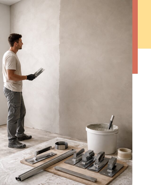 Нанесение микроцемента на стены в Сердобске от 3236 руб./м2 под ключ | ОТДЕЛОЧНИК-Срд