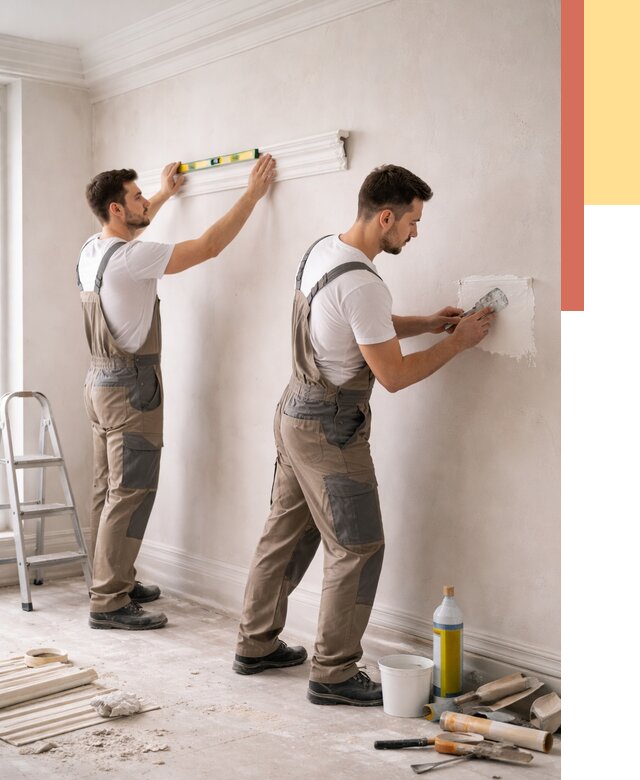 Монтаж лепнины на стены в Сердобске от 4550 руб. — недорого, быстро | ОТДЕЛОЧНИК-Срд