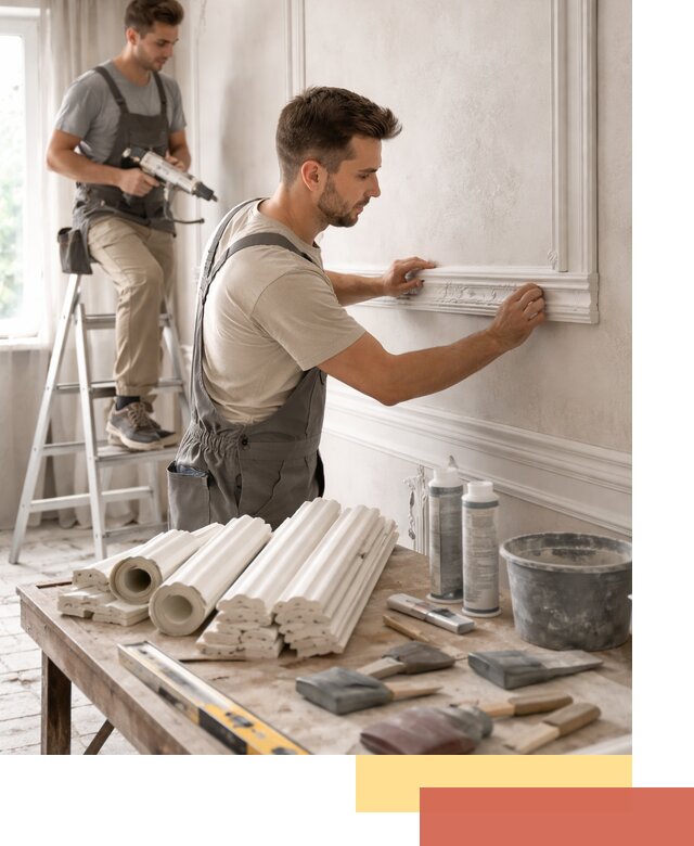 Монтаж лепнины на стены в Сердобске профессионально и качественно