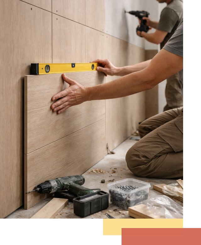 Профессиональный монтаж МДФ панелей на стены в Сердобске