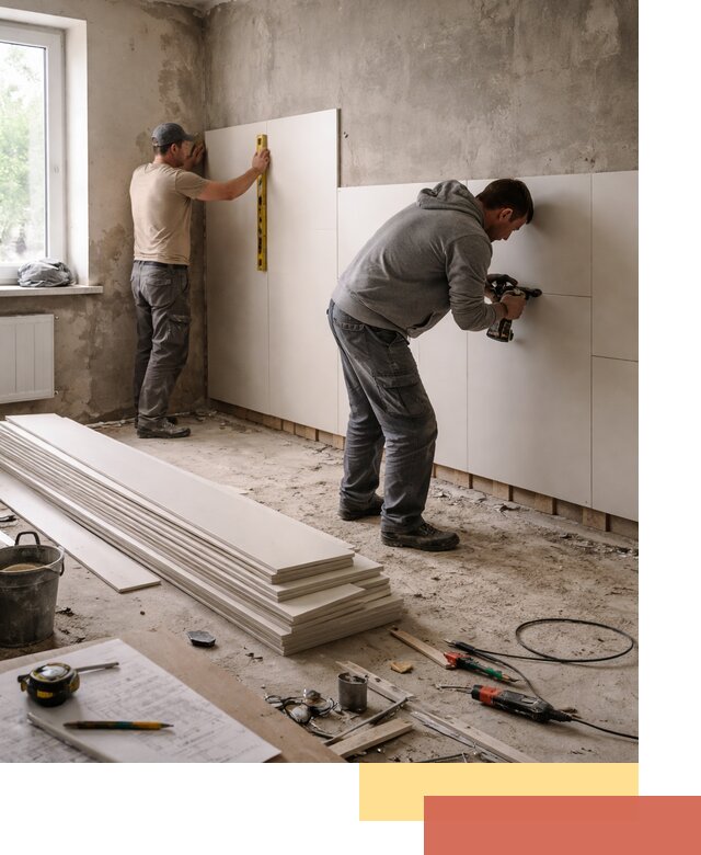 Монтаж ПВХ панелей на стены в Сердобске качественно и быстро