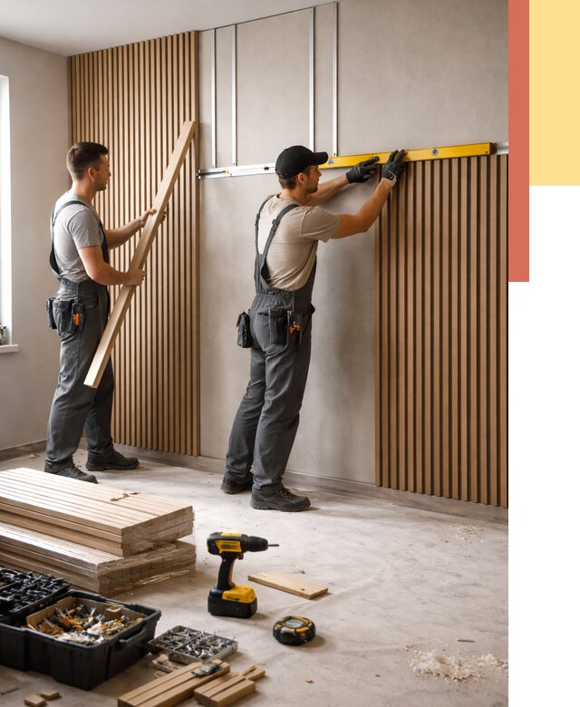 Монтаж реечных панелей на стены в Сердобске от 1213 руб. — быстро и недорого | ОТДЕЛОЧНИК-Срд