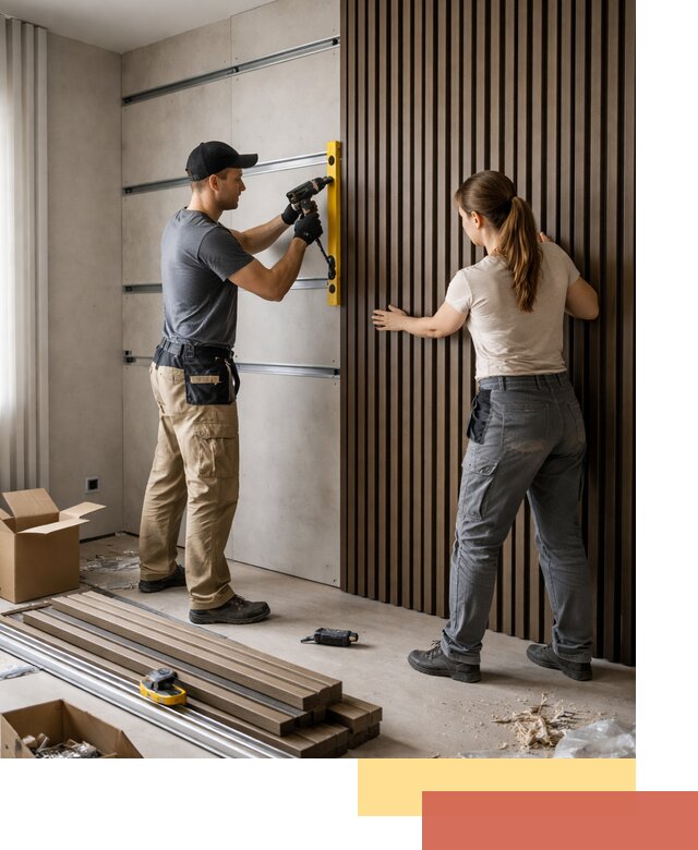 Монтаж реечных панелей на стены в Сердобске