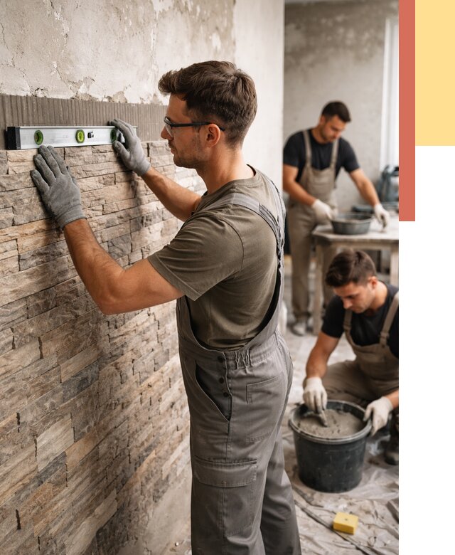 Монтаж искусственного камня в Сердобске от 4550 руб. под ключ | ОТДЕЛОЧНИК-Срд