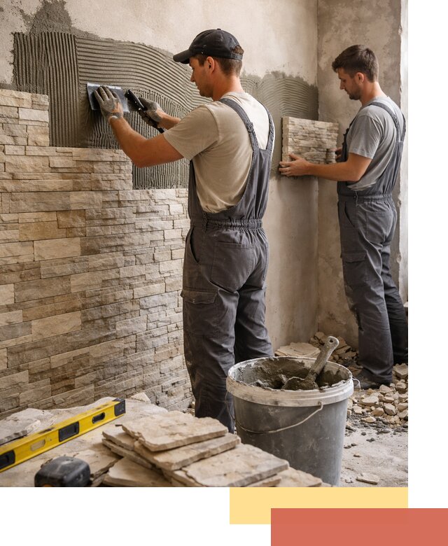 Монтаж искусственного камня в Сердобске — облицовка стен и фасадов