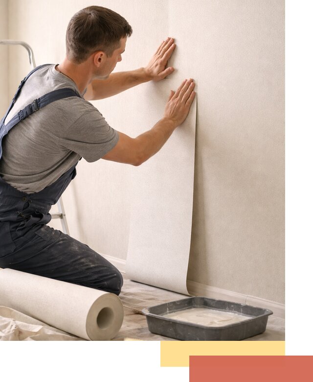 Поклейка флизелиновых обоев в Сердобске качественно и быстро