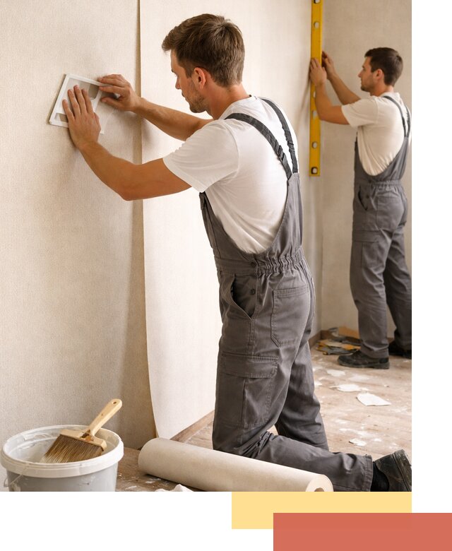 Поклейка бумажных обоев в Сердобске качественно и недорого