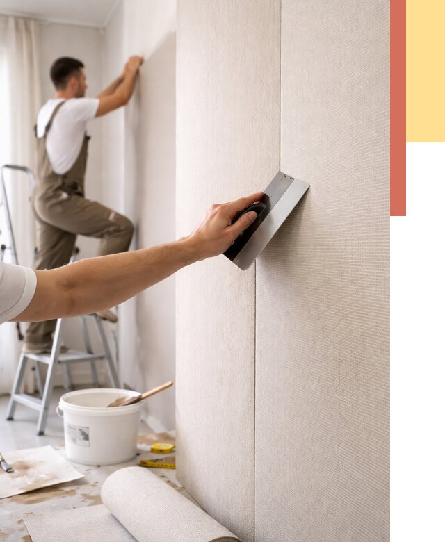 Поклейка текстильных обоев в Сердобске от 4550 руб. под ключ | ОТДЕЛОЧНИК-Срд