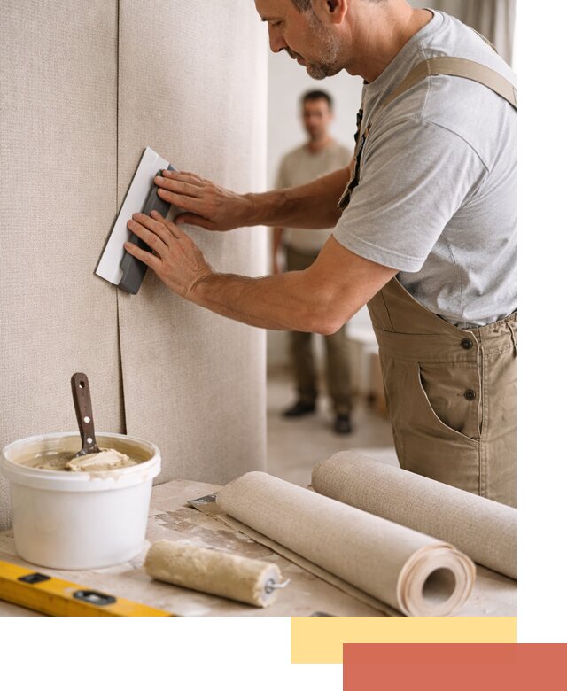 Поклейка текстильных обоев в Сердобске профессионально и аккуратно