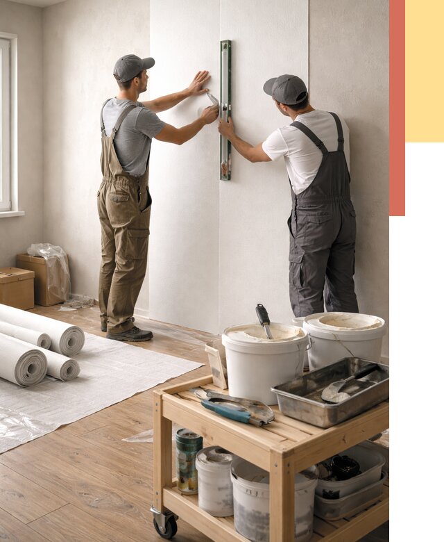 Поклейка стеклообоев в Сердобске от 6572 руб. за м2 — быстро и недорого | ОТДЕЛОЧНИК-Срд