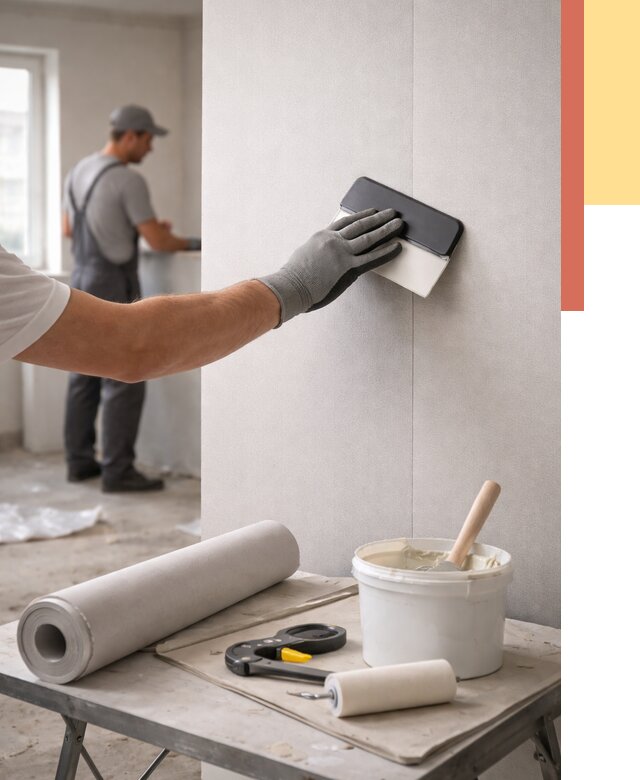 Поклейка обоев под покраску в Сердобске от 3539 руб. за м2 | ОТДЕЛОЧНИК-Срд