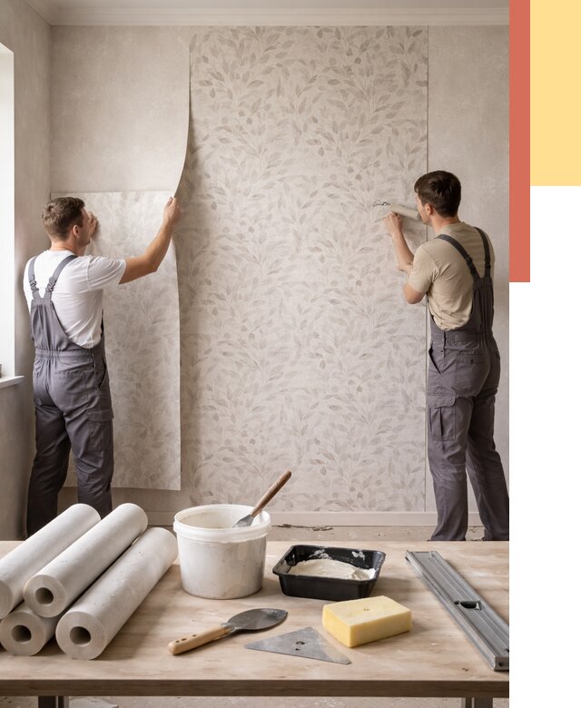 Поклейка обоев с подбором рисунка в Сердобске от 3539 руб. | ОТДЕЛОЧНИК-Срд - быстро и недорого