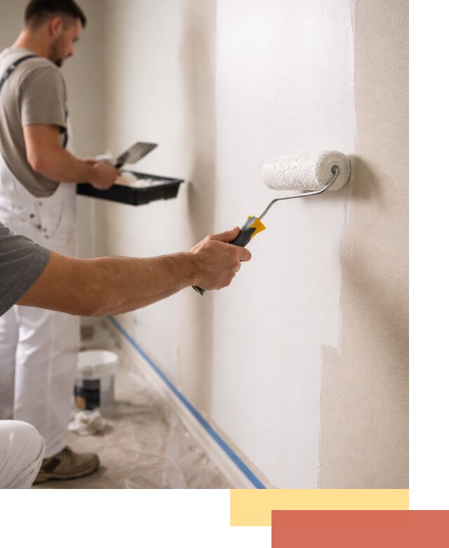 Покраска стен акриловой краской профессионально в Сердобске