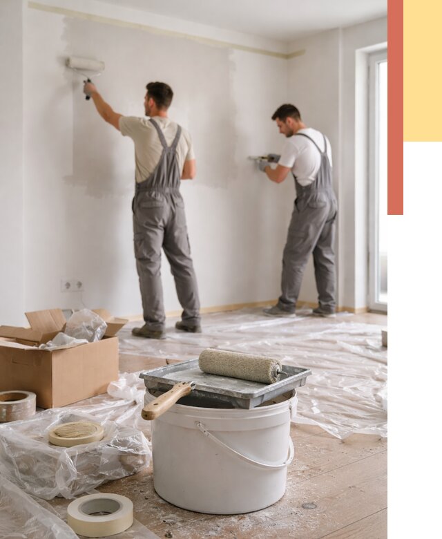 Покраска стен в квартире в Сердобске от 2528 руб/м2 — быстро и недорого | ОТДЕЛОЧНИК-Срд