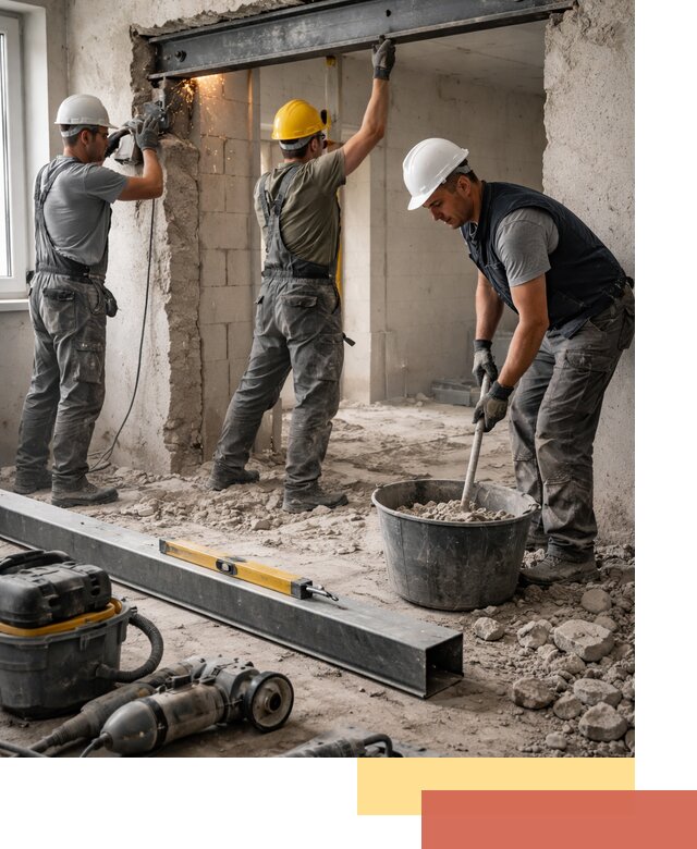 Создание проемов в стенах и несущих конструкциях в Сердобске