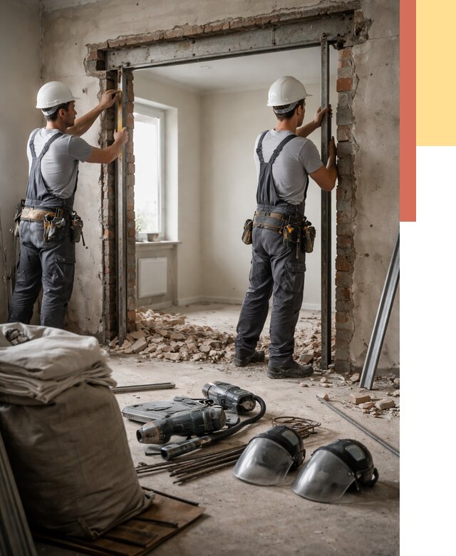 Расширение дверного проема в Сердобске от 12639 руб. под ключ | ОТДЕЛОЧНИК-Срд