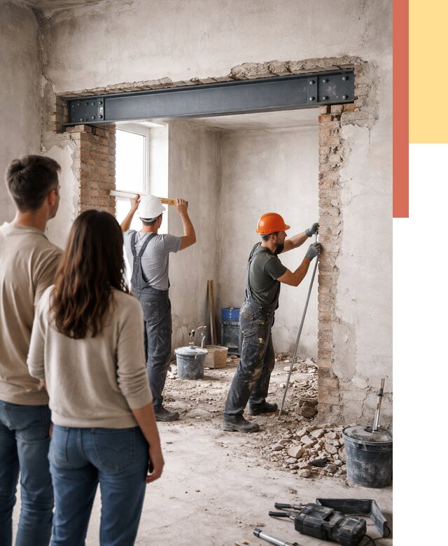 Усиление проема в стене в Сердобске от 9605 руб. — усиление дверного проема металлоконструкцией | ОТДЕЛОЧНИК-Срд