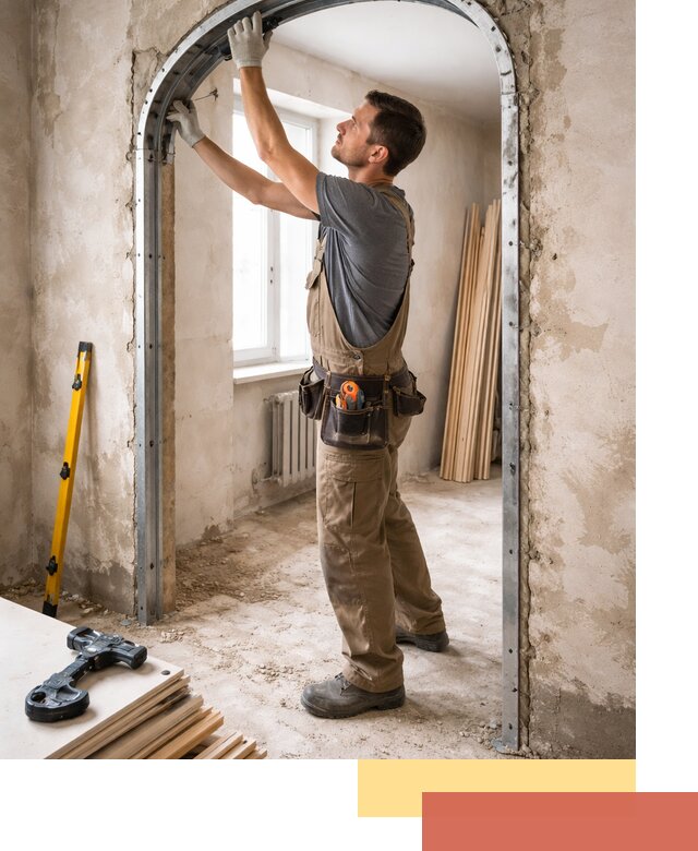 Устройство арочного проема в Сердобске под ключ