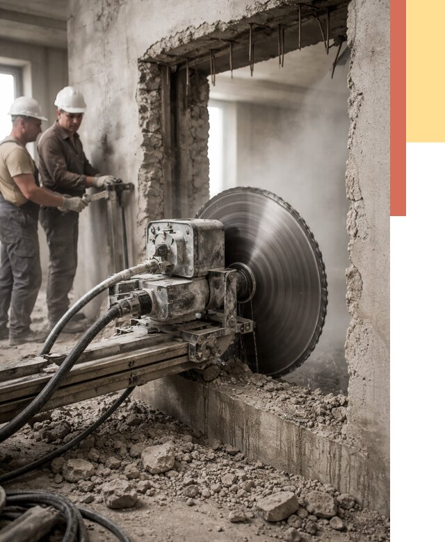 Алмазная резка проемов в Сердобске от 4550 руб. быстро и недорого | ОТДЕЛОЧНИК-Срд