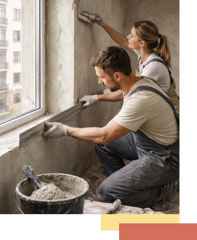 Штукатурка откосов дверей и окон профессионально в Сердобске