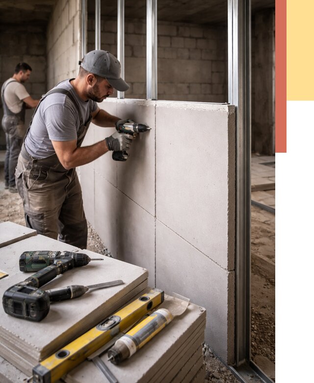 Кладка влагостойких перегородок ПГП в Сердобске от 1213 руб. под ключ | ОТДЕЛОЧНИК-Срд