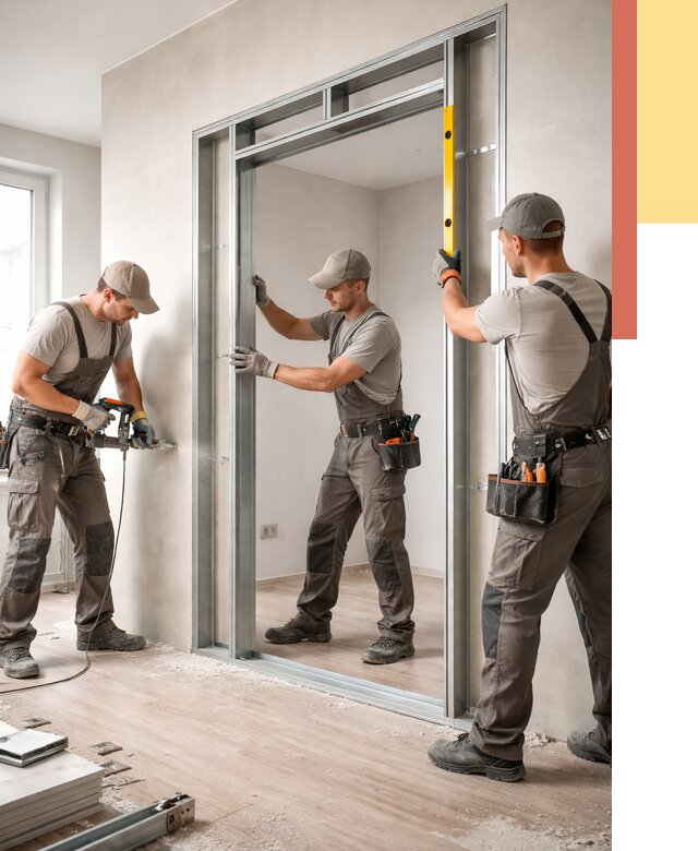 Устройство дверного проема в перегородке в Сердобске от 4550 руб. под ключ | ОТДЕЛОЧНИК-Срд