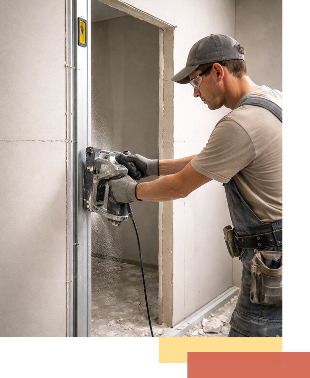 Устройство дверного проема в перегородке в Сердобске