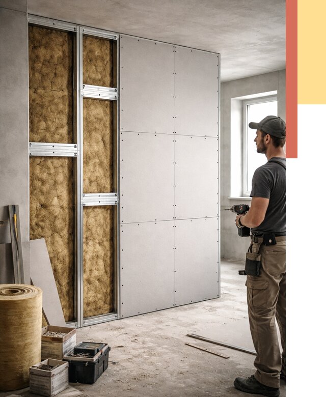 Усиленная перегородка под навеску в Сердобске от 12942 руб. — монтаж под ключ | ОТДЕЛОЧНИК-Срд