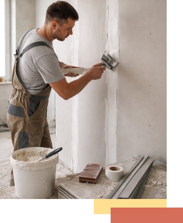 Шпаклевка перегородок из гипсокартона в Сердобске качественно и быстро