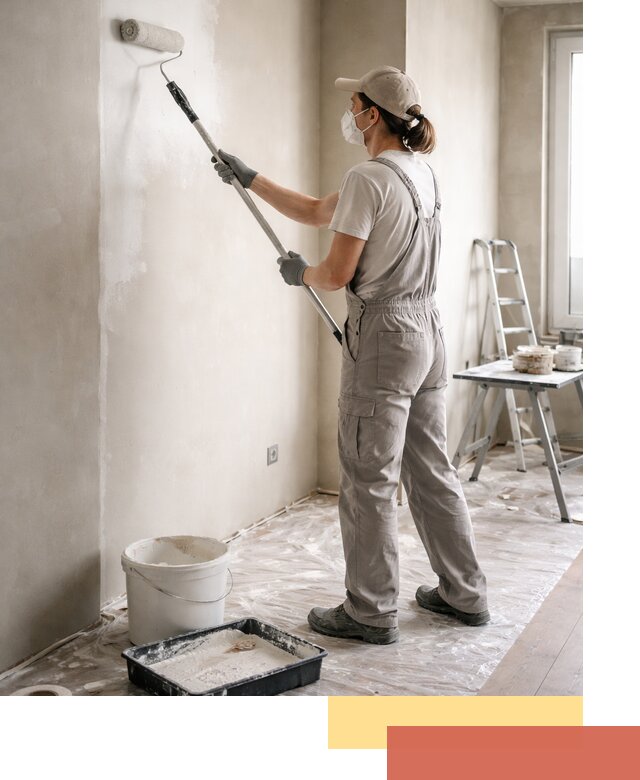 Покраска перегородок из гипсокартона в Сердобске качественно и недорого