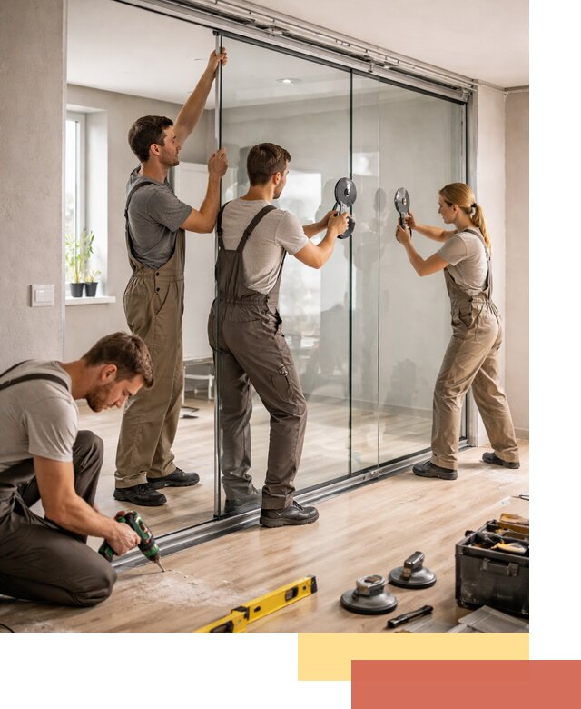 Изготовление стеклянных перегородок на заказ в Сердобске