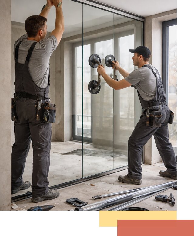 Цельностеклянные перегородки под ключ в Сердобске