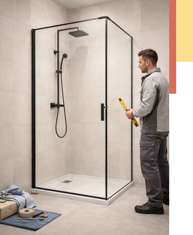 Стеклянные перегородки для душа в Сердобске от 12639 руб. | Монтаж под ключ — ОТДЕЛОЧНИК-Срд